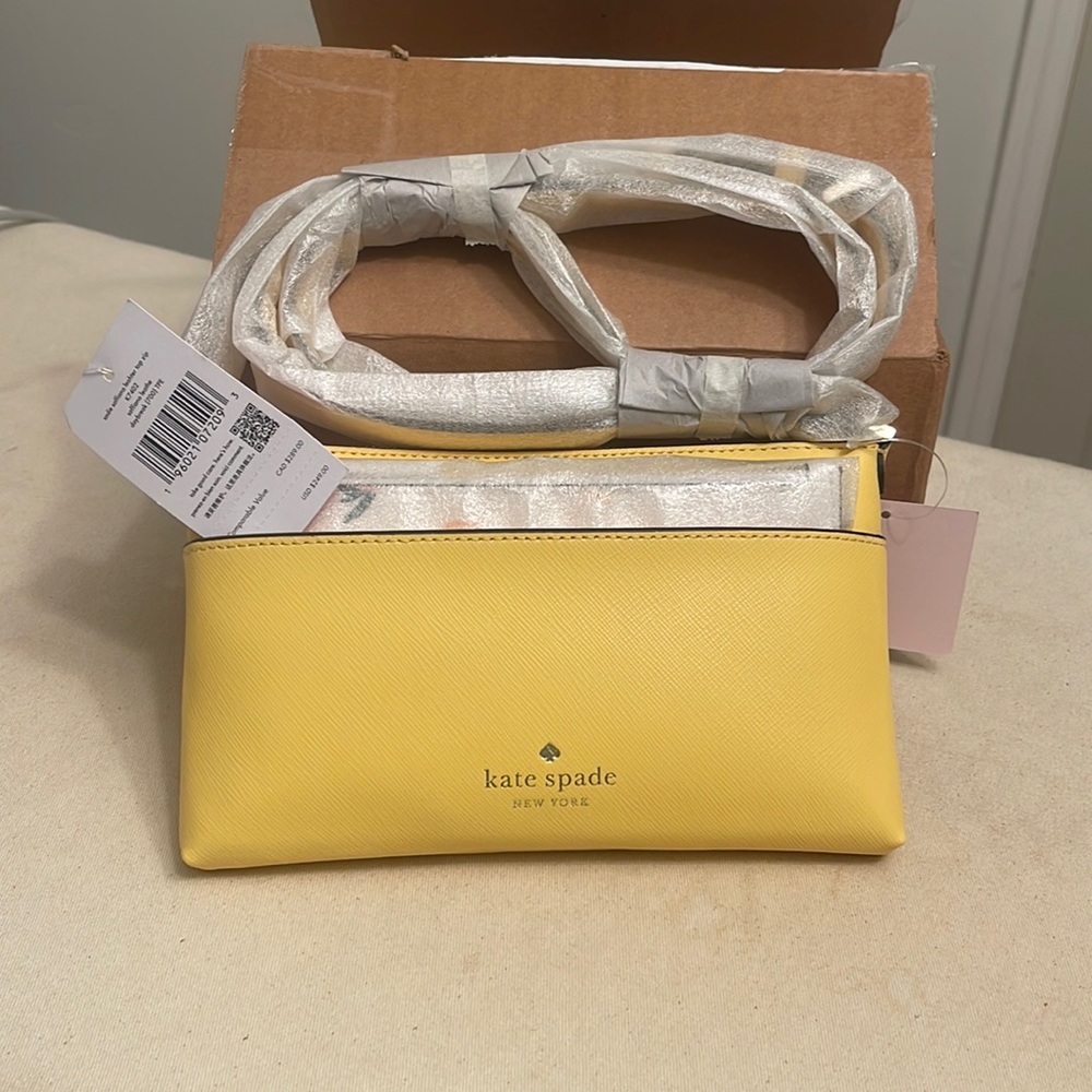 NWT Kate Spade Sadie Crossbody Buttery Yellow